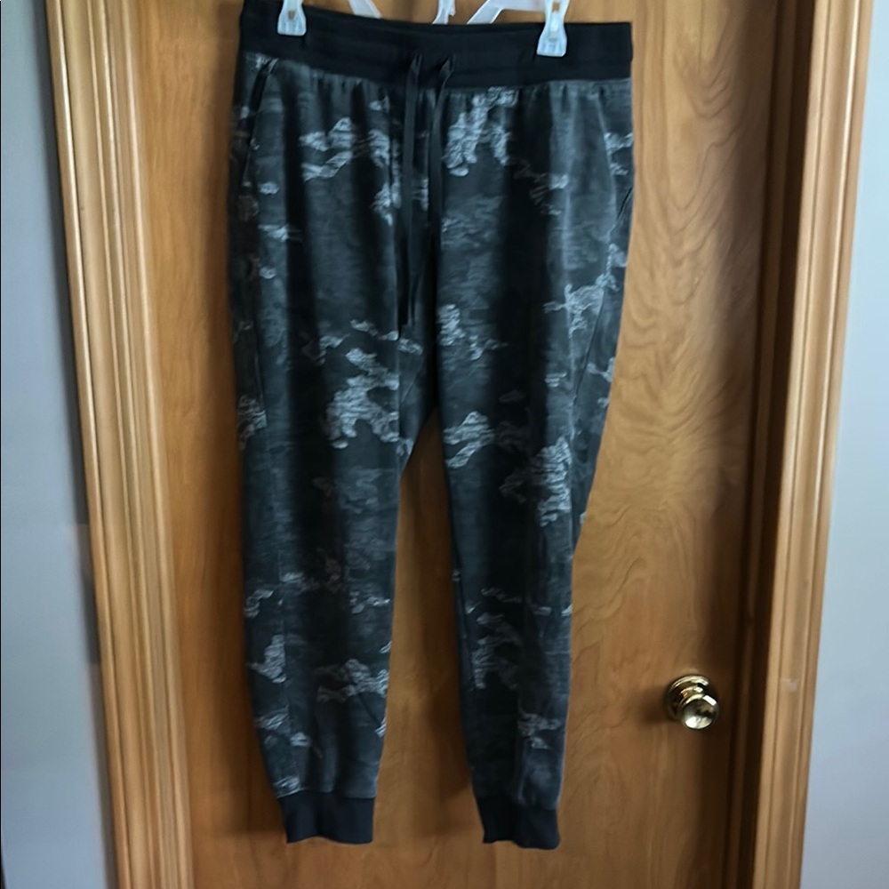 Gray Camouflage Jogger Pants